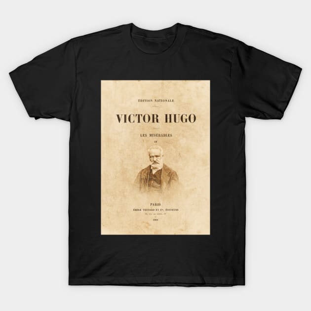 Victor Hugo - Les Miserables, book T-Shirt by Labonneepoque